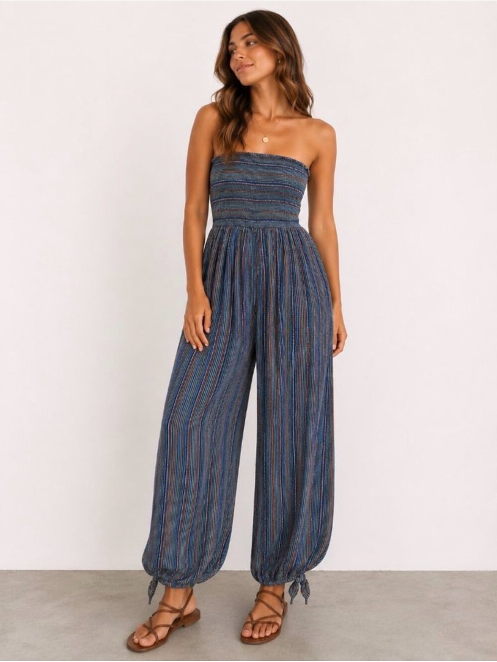 UO Rambaugh Striped Jumpsuit